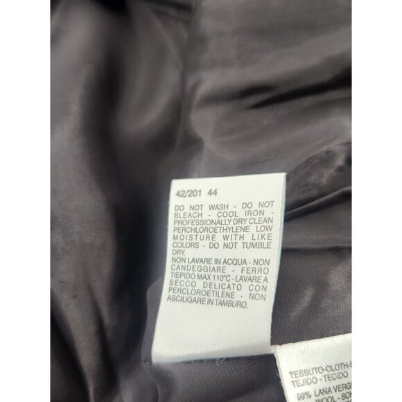 Max Mara Suit Dress Women Size 10 Grey Pinstripe Oversized Longline Blazer Luxe - Picture 12 of 14